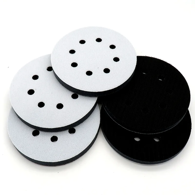 

2PCS 5 Inch(125mm) 8-Hole Soft Sponge Interface Pad for Sanding Pads and Hook Loop Sanding Discs for Uneven Surface Polishing