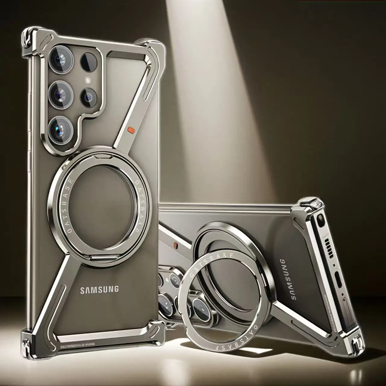 Титановый металлический чехол для телефона Samsung Z Fold 6 5 Shape Galaxy S24 S25 Ultra с 360° °