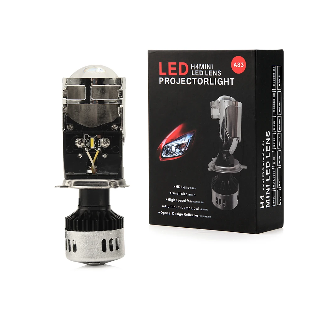 

H4 H7 9005 9006 All In One Kit 55W 8000Lm Xtrabright 6500K Cool White Integrated Lens Y8 Car Led Headlight