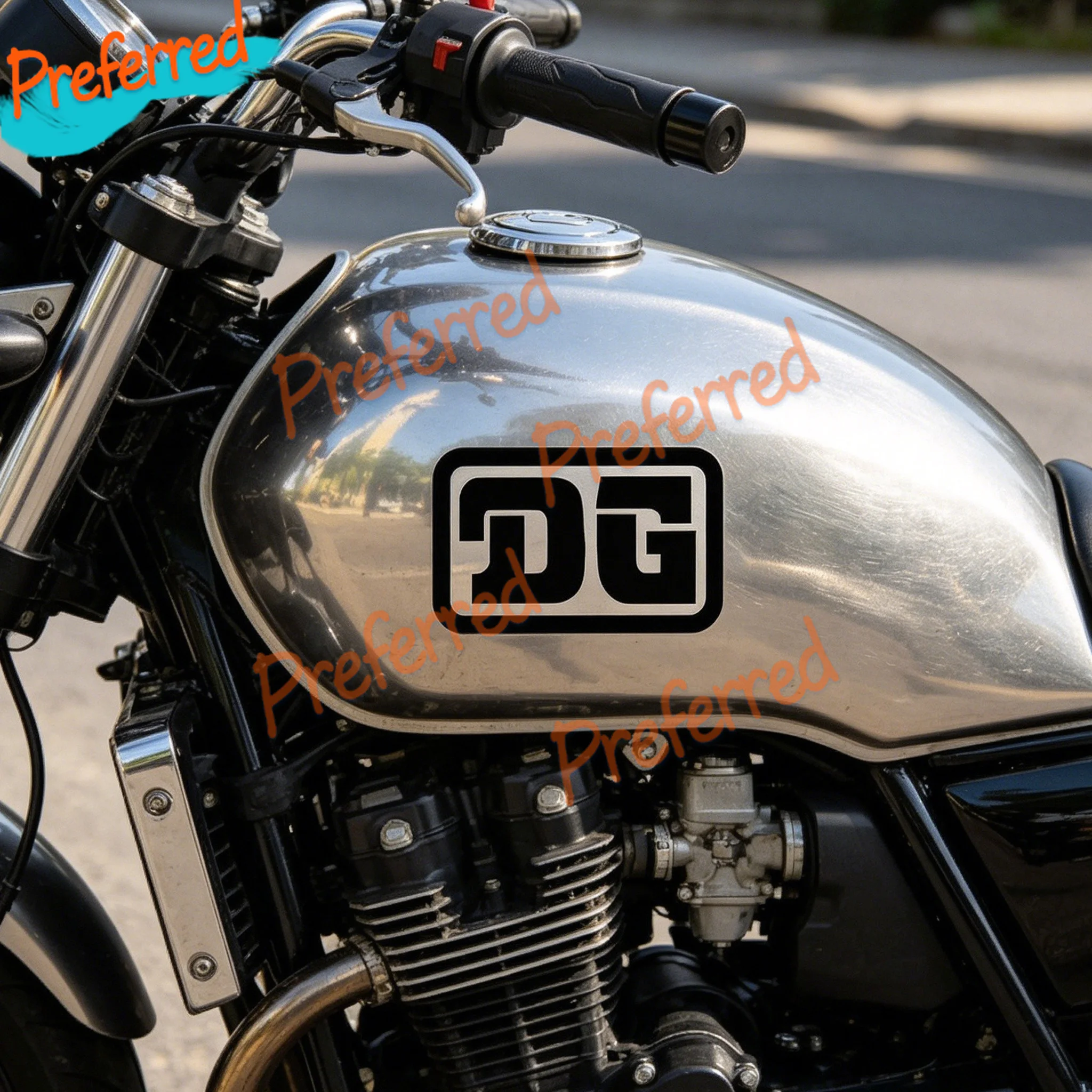 Фото 2x наклейки DG Classic Decal Stickers Twinshock Motocross Vinduro Enduro, настраиваемые в любом размере, без фона №2