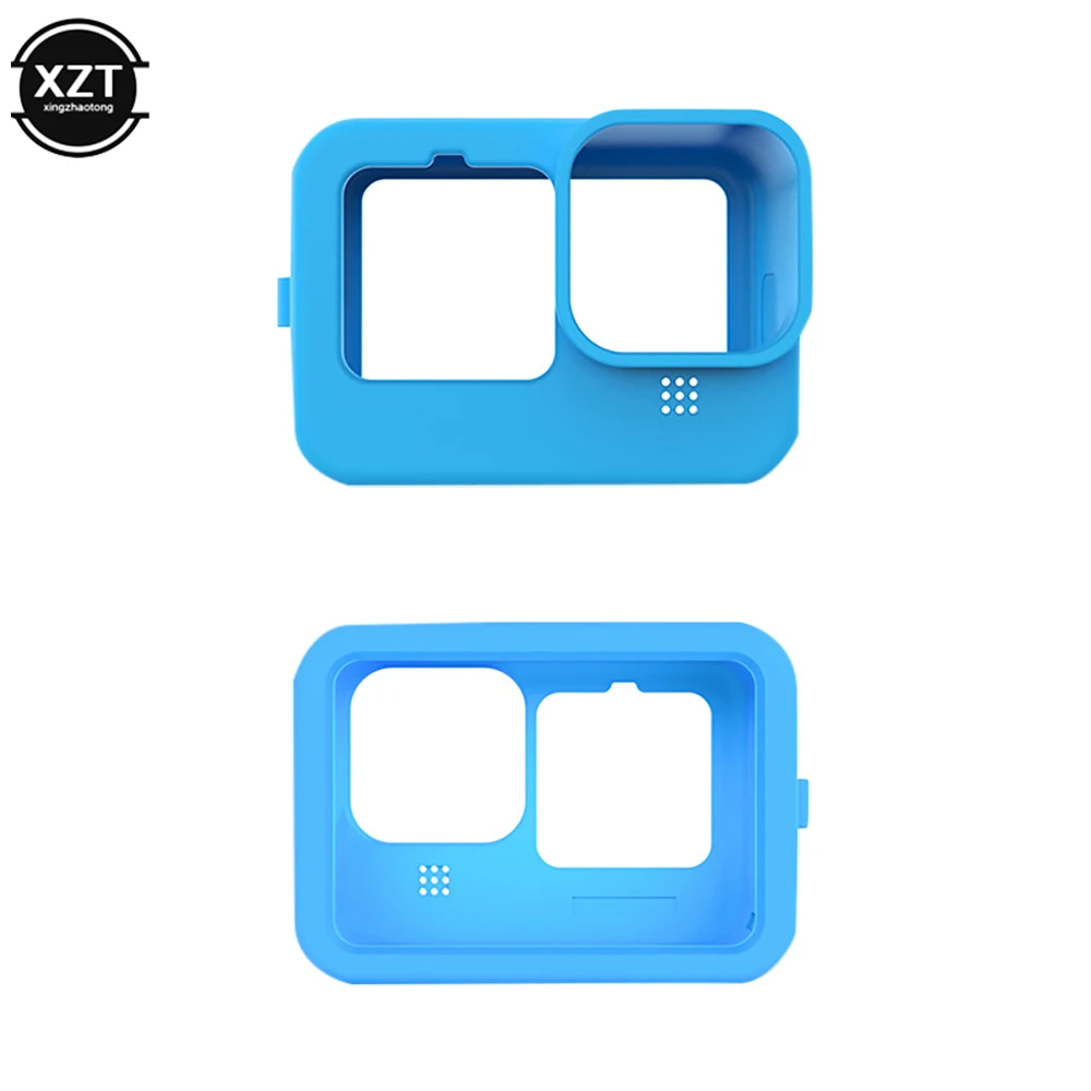 Soft Silicone Case Lens Cap Cover Protector Shell For GoPro 9 /Hero 10 Camera Frame Wrist Strap Screen Lens cover Accessories images - 6
