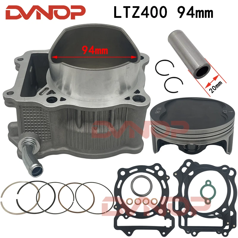 

Мотоциклетный цилиндр двигателя 94 мм, комплект прокладок поршня 434CC для Suzuki LTZ 400 LTZ400 DVX400 DRZ400 DRZ 400, детали мотоблока