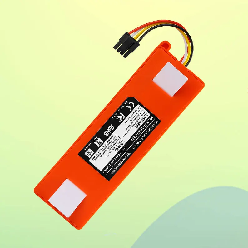 

Аксессуары для робота-пылесоса Xiaomi Mi roborock S50 S51 T4 T6, литий-ионный аккумулятор 9800 мАч, 14,4 В, Ач