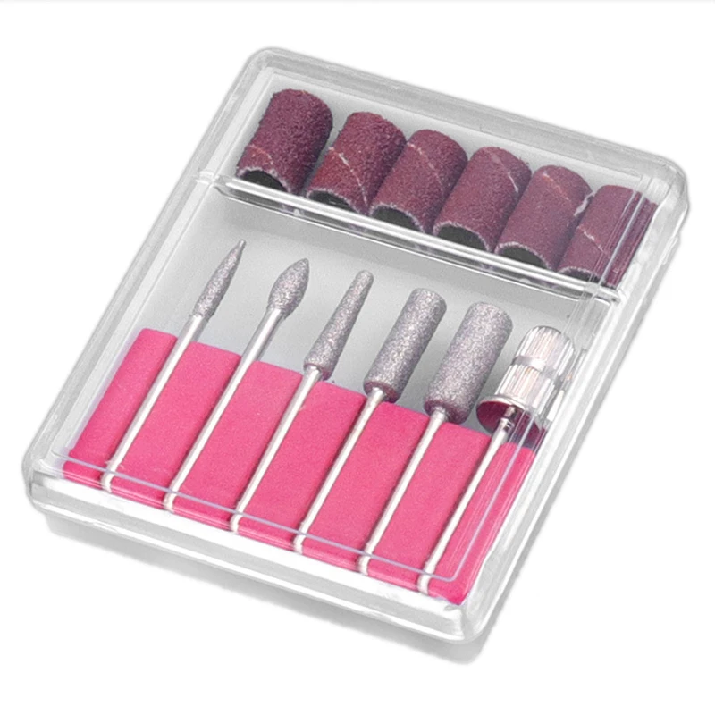 

1Set Nail Art Tools Kit File Standing Grinding Head Electric Drill Bits Sand Replacement Polish Machine Set Kit Manicure Tool