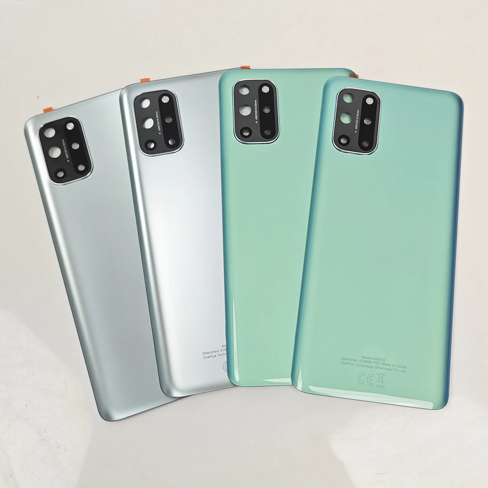 Фото Задняя стеклянная крышка A+++ для OnePlus 8T / OnePlus 8T+ 5G, сменный корпус для аккумулятора, задняя крышка корпуса + клей + линза №1