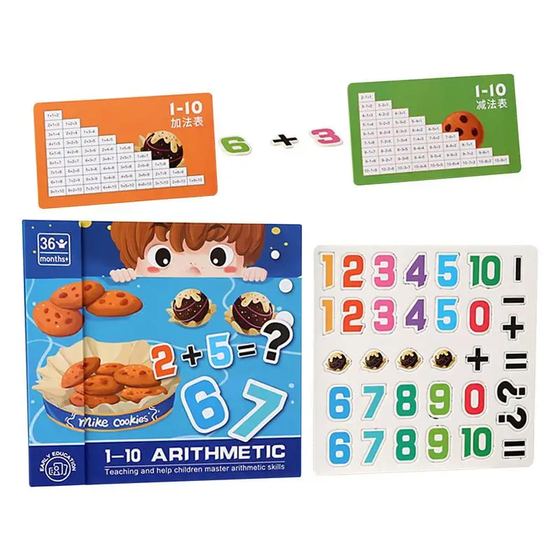

Montessori Math Addition And Subtraction Montessori Math Board Game Educational Math Game Toys For Kindergarten Multiuse Games 3