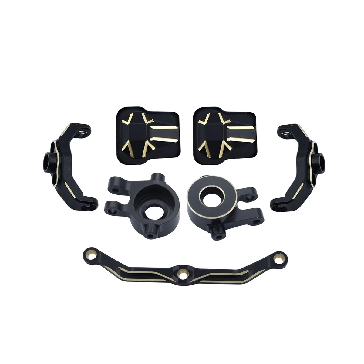 

7 шт латунный стержень рулевого управления, оболочка C-Hub для TRX4M 1/18 RC Гусеничный автомобиль, обновленные детали