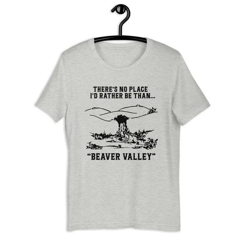 Фото Забавная футболка с логотипом в стиле Beaver Valley, унисекс, S 5XL №1