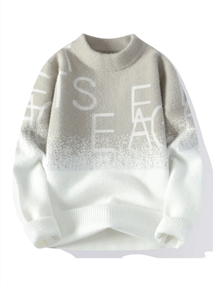 Новинка Осень-зима 2024 модный трендовый плотный теплый Эластичный свитер с