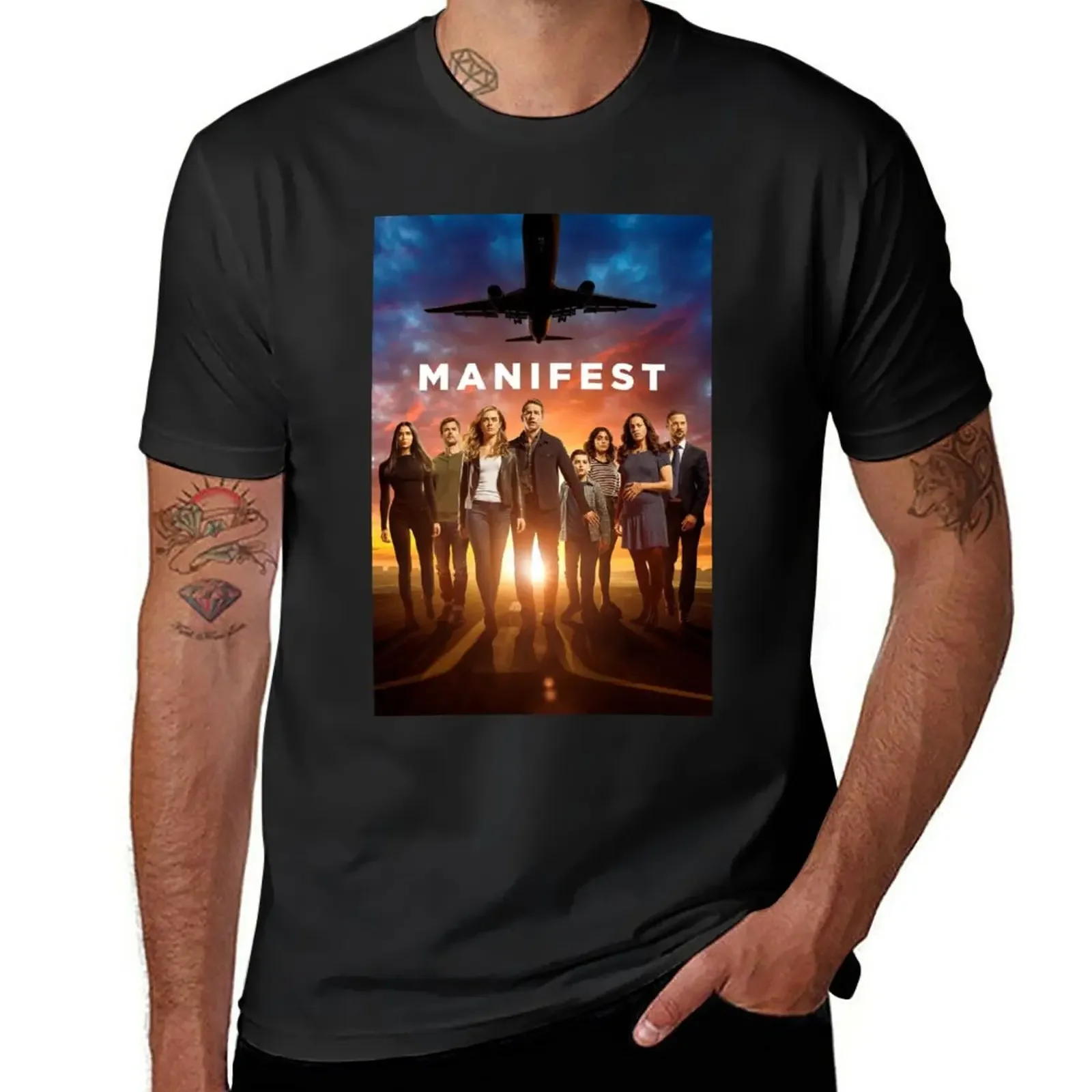 Фото Новая футболка Manifest, футболки с рисунком, рубашки с котами, белые футболки для мальчиков, рубашка с животным принтом для мальчиков и мужчин, футболка №1