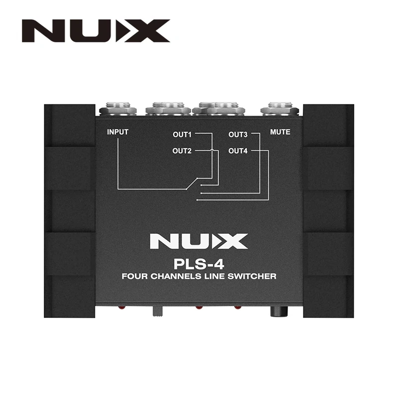 

NUX Pro-Audio PLS-4 Four-channel Line Switcher Noise Gate True Bypass Switch 6 Devices With More Than 128 Presets