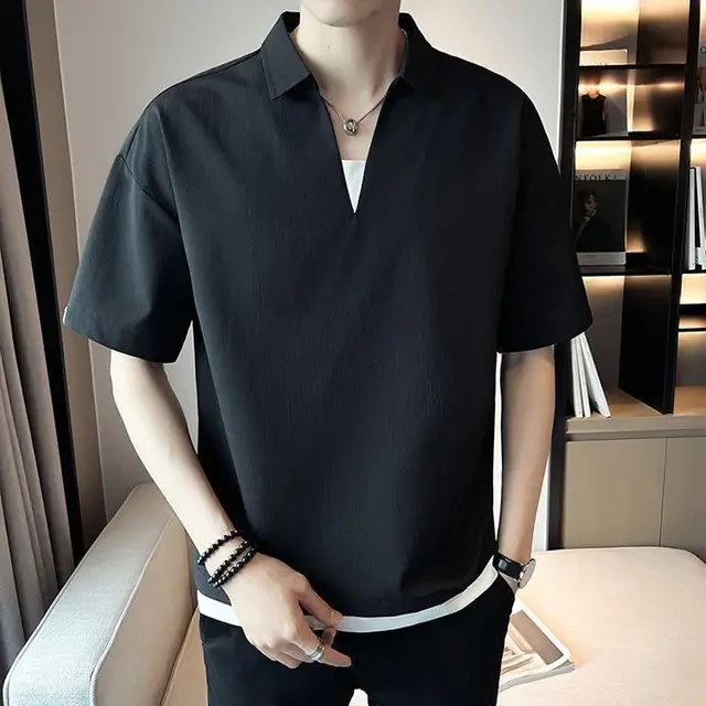 Short Sleeve Polo Neck