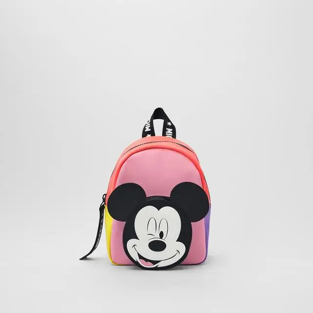 

Детская сумка из мультфильма Disney, вместительный дорожный рюкзак для мальчиков и девочек, с принтом Микки Мауса, Дональда, утки, плюшевая сум...