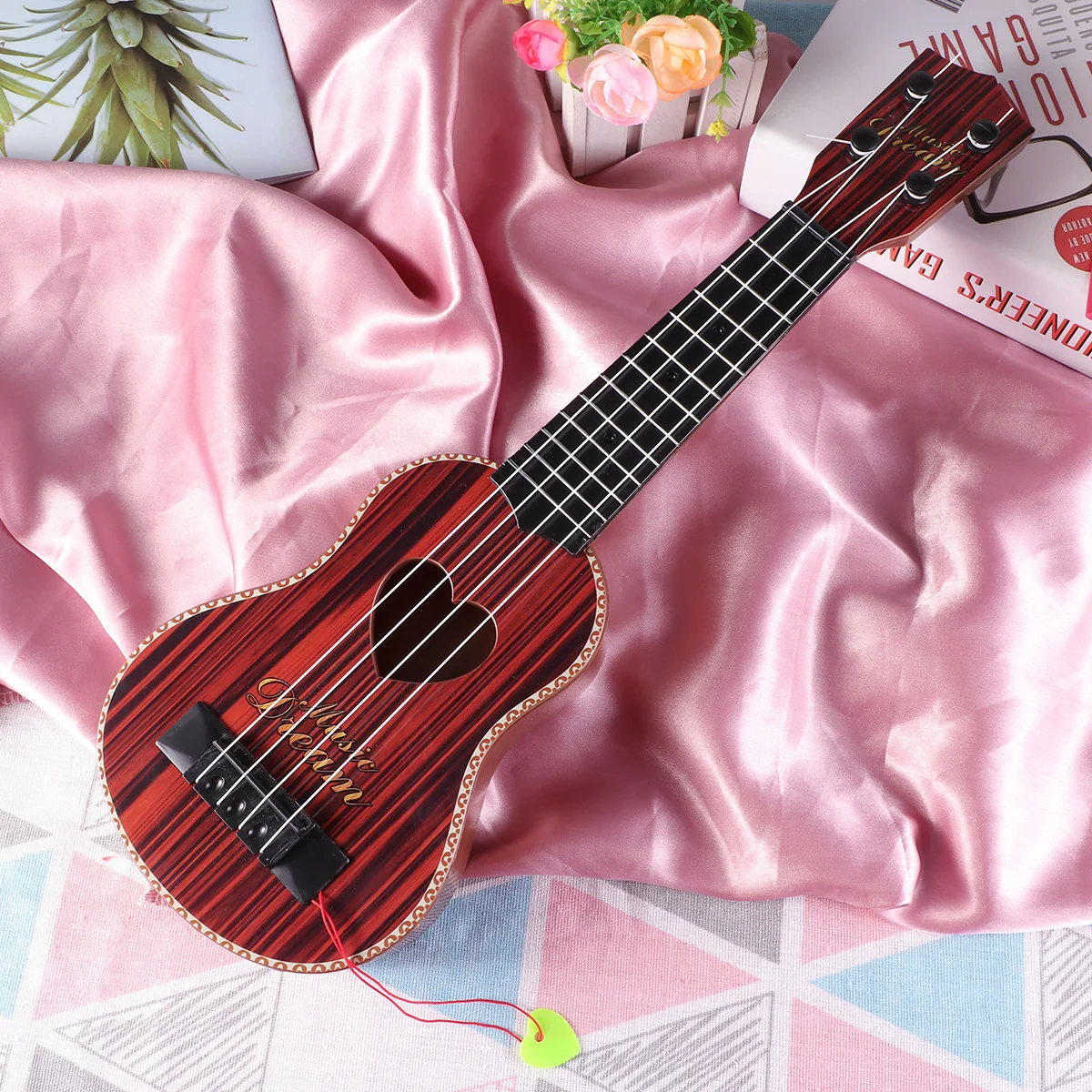 

Healifty Ukulele Hawaii Guitar Four Strings Mini Guitar Small Musical Instruments Gifts Beginner Kids Children Music Lovers