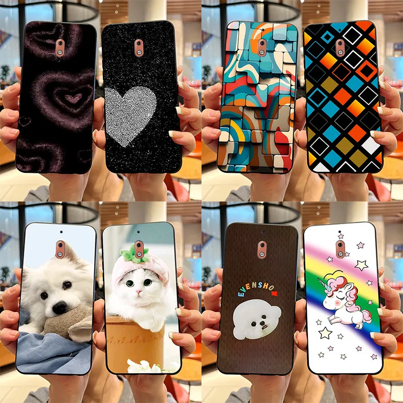 Lovely Cartoon Case For Nokia 2.1 Soft Silicone TPU Back Cover Nokia2.1 TA-1080 TA-1092 TA-1084 TA-1093 TA-1086 Phone Cases