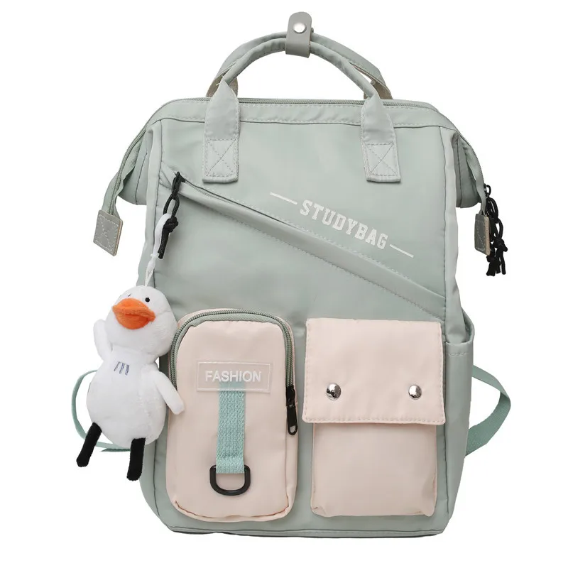 Korean Style Kawaii children school Backpack kids Backpacks With Many Pockets Nylon Waterproof Student Schoolbags Travel Bags