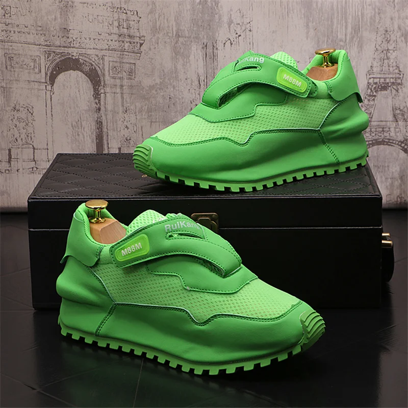 

Hip Hop Brand Sneakers Men New Summer Breathable Mesh Casual sports shoes Height Increasing Shoes Zapatillas Hombre