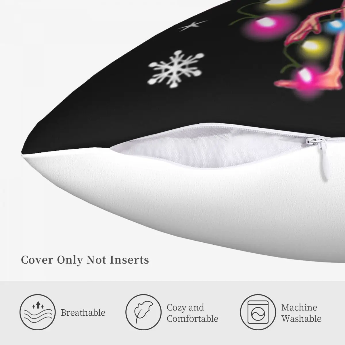 Красивый розовый фламинго рождественский принт для взрослых бренд на Хэллоуин