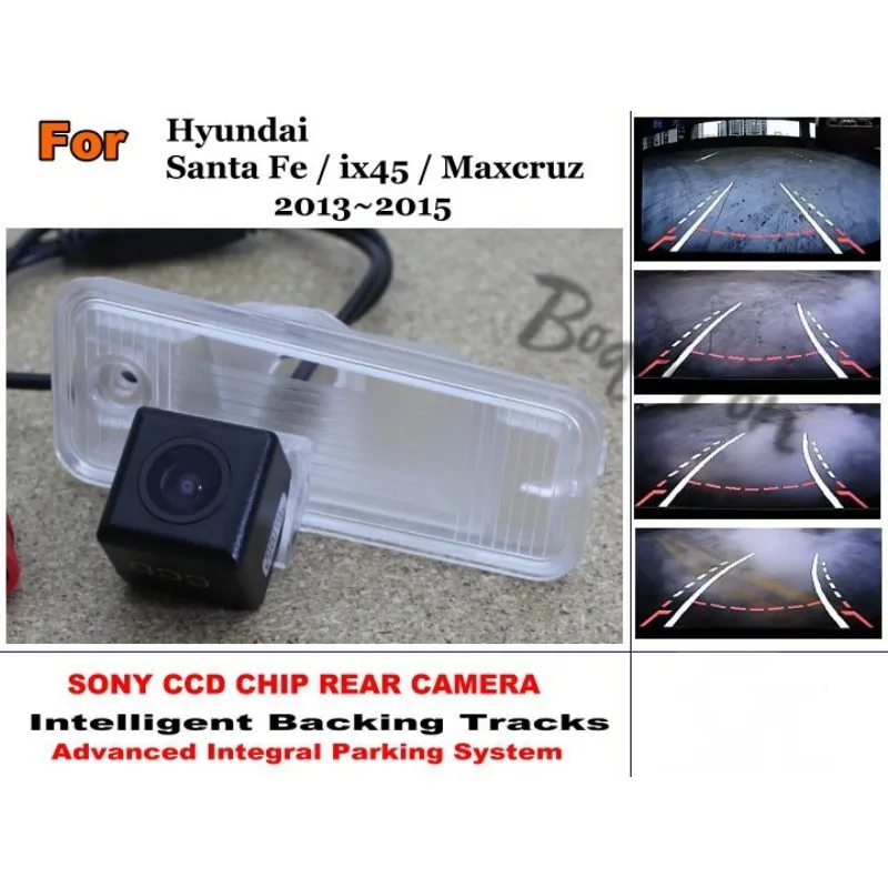 

For Hyundai Santa Fe / ix45 / Maxcruz 2013~2015 Intelligent Car Parking Camera / with Tracks Module Rear Camera CCD Night Vision