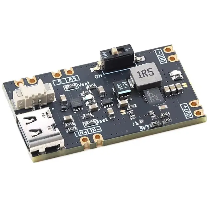 Фото Модуль ИБП для микроконтроллеров ABJF-3.3V 5V с выходом 1.5A/1A, плата зарядки литиевых батарей №1