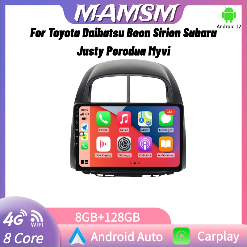 

Автомагнитола на Android, мультимедийный плеер CarPlay для Toyota, Passo, Daihatsu, Boon, Sirion, Subaru Perodua, навигация GPS, 2din, Авторадио