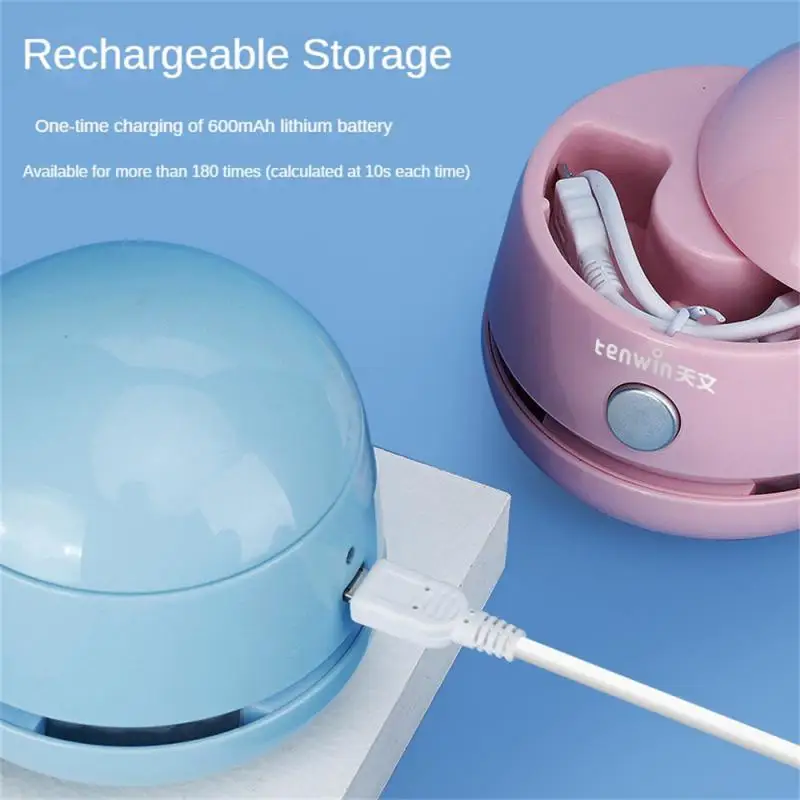 

Rubber Debris Soot Cleaning Rechargeable Desktop Soot Dust Cleaner USB Desktop Vacuum Cleaner Desktop Mini Strong Suction