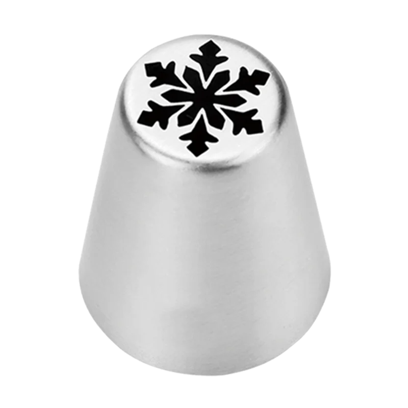 

(20pcs/Lot)Free Shipping Stainless Steel 18/8 Christmas Theme (Arrow Snowflake)Pastry Icing Nozzles #XM03