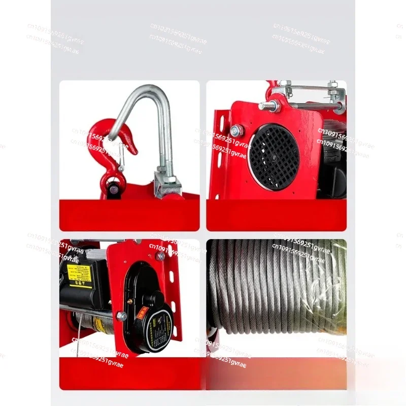 Cuerda alambre elevación eléctrica трубка acero portátil sentado cabrestante gr 09. hadiah 220v
