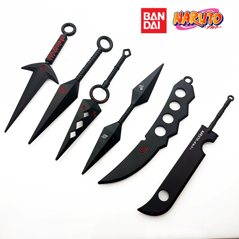 

Naruto fourth generation eye double-headed kunai dragon blade Hatake Kakashi shuriken trumpet 15cm alloy weapon model