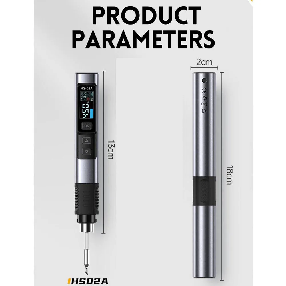 HS-02A умный паяльник паяльная станция PD100W портативная ремонтная термостатическая