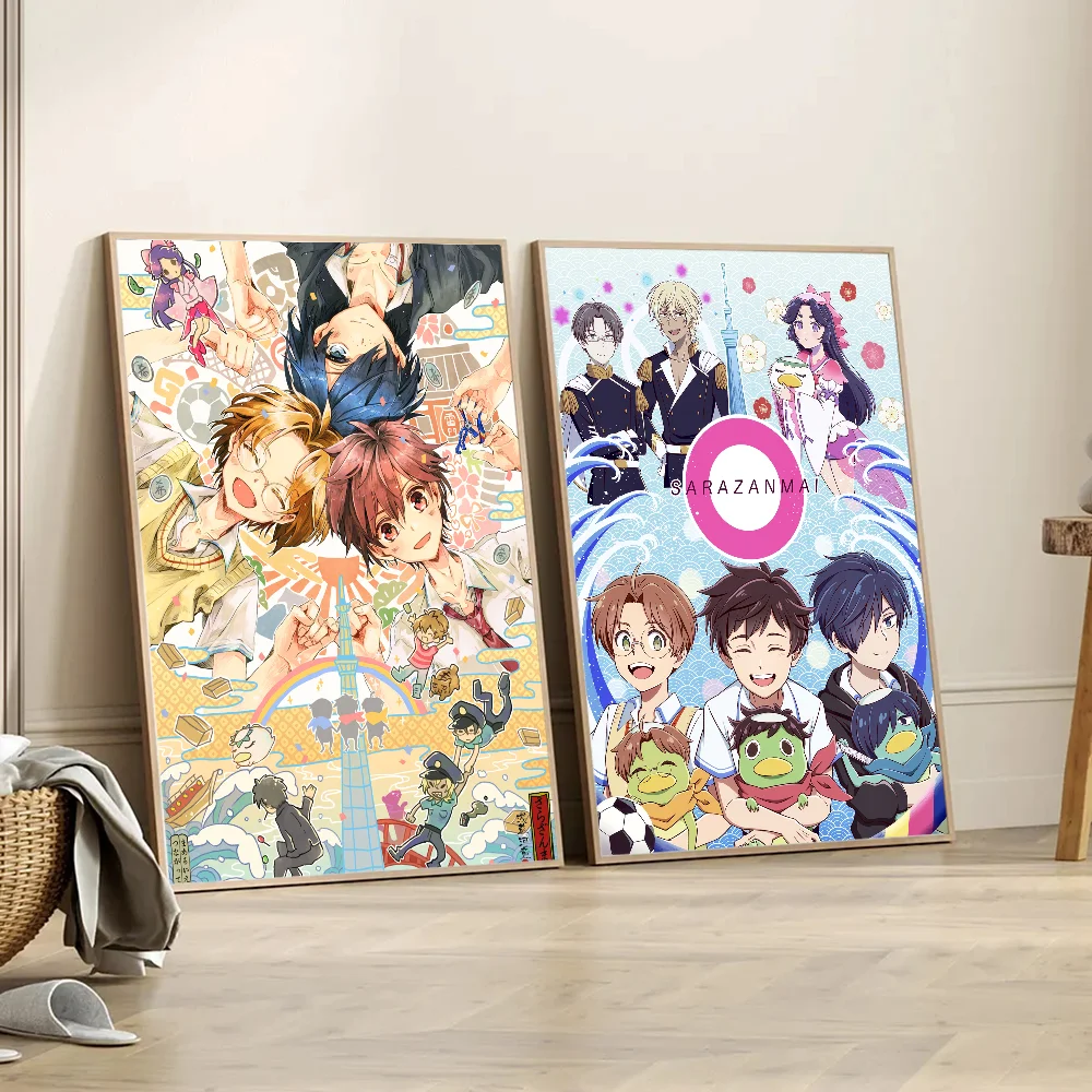 Классические винтажные постеры из аниме Sarazanmai, постеры с принтом ...