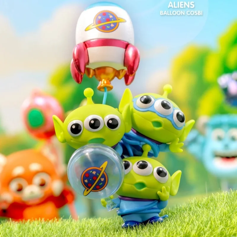 Фото Коллекционная мини-фигурка Hot Toys Pixar Balloon Series: Слепая коробка-сюрприз, милая мини-фигурка Cosbi, настольное украшение, игрушка, подарок на день рождения №4