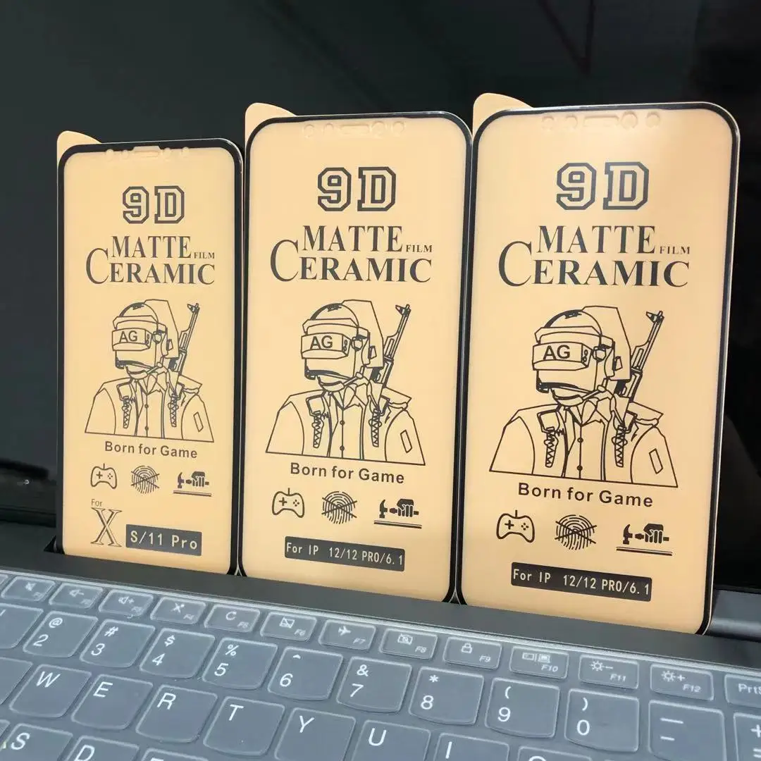 500pcs 100D Ceramic Protective Glass For iPhone 14 13 12 Mini 11 Pro XR XS Max 8 7 Plus SE 2020 Soft Screen Protector PMMA Film