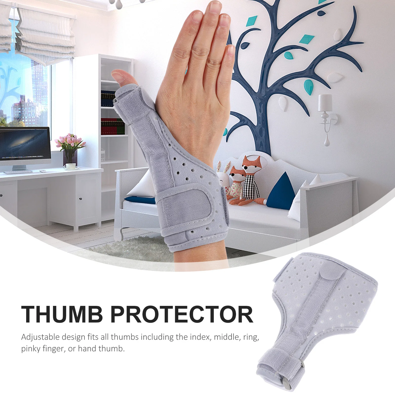 

Thumb Brace Splint Wrist Support Spica Stabilizer Arthritis Finger Hand Trigger Carpal Tunnel Holder Right Protector Tendonitis