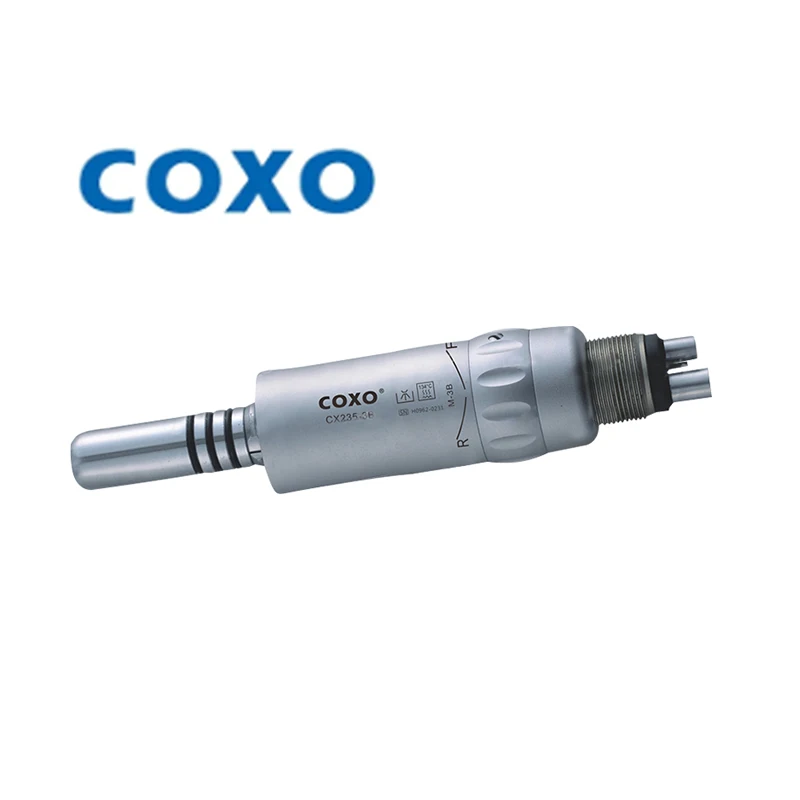 

COXO Dental Low Speed Inner Water Contra Angle Air Motor Straight Handpiece 4 or 2 Holes 20000rpm CX235 M-3B Dentistry Equipment