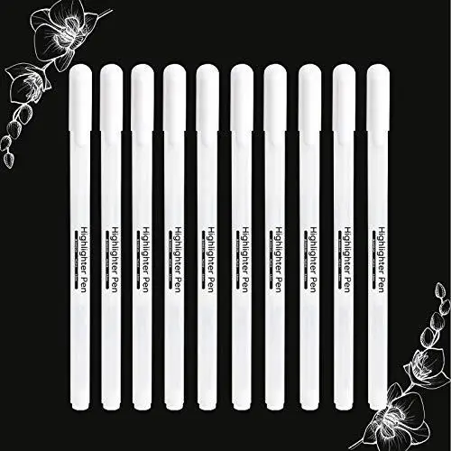 

Brand: Gel Pens, White Pen, 10 Pcs 0,8 Mm White Gel Pen, White Line Drawing, students Intra-