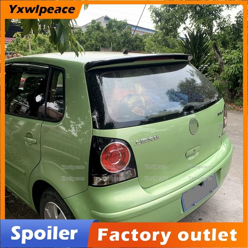 

For Volkswagen Polo 2005 2006 2007 08 2009 ABS Plastic Unpainted Colored Rear Trunk Spoiler Trunk Lip Wing Body Kit Accessories