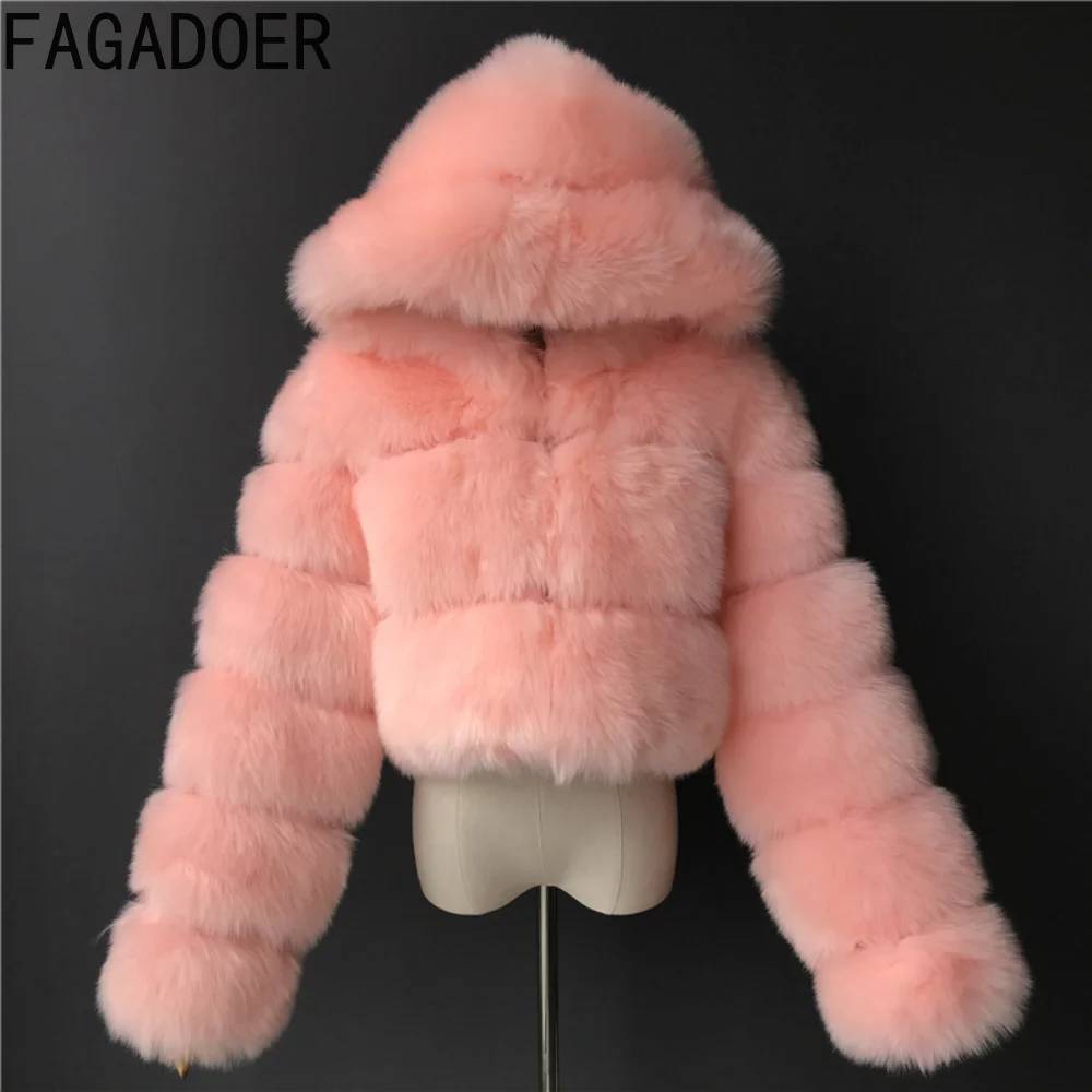 Women's Fashion Faux Fur Coat Winter Elegant Ladies Short Faux Fox Fur Fluffy Jacket High Quality 6XL Women Furry Coats 2023 New