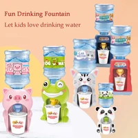 mini water dispenser for children kids gift cute coldwarm water juice milk drinking fountain simulation cartoon pig kitchen toy