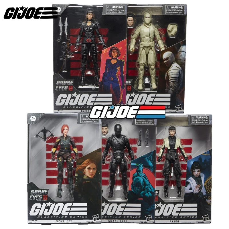 

Hasbro Snake Eyes G.i. Joe Originscollection Storm Shadow/akiko/snake Eyes/scarlett/baroness Action Figure Model Toy Hobby Gift