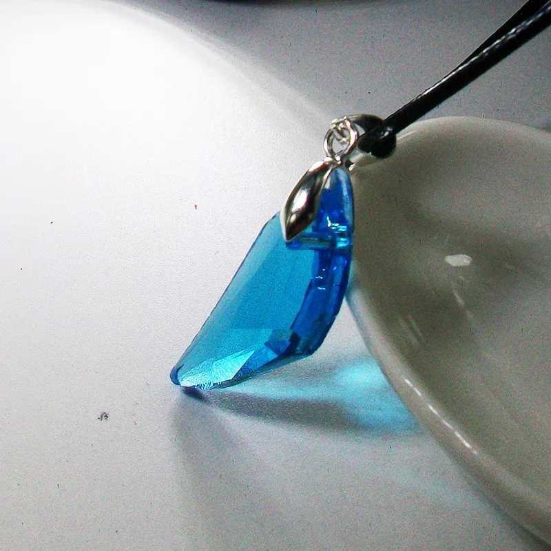 Classic Tv Series H2o Necklace Fashion Resin Moonstone Pendant Just Add Water Blue Stone Mako Mermaid Jewelry Film Gift images - 6