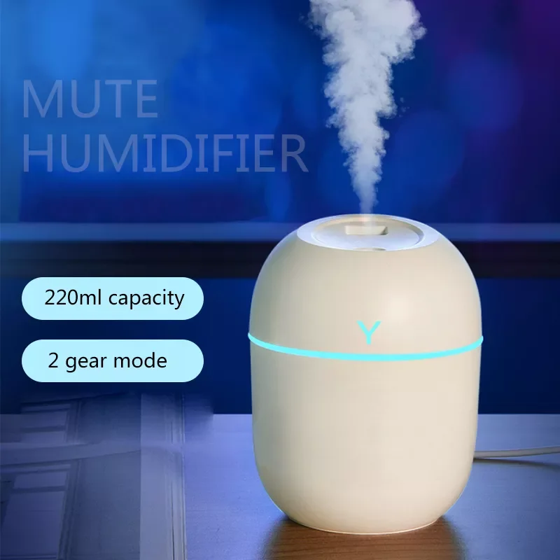 

220ml Mini Air Humidifier Diffuser Home Appliance For Bedroom Home Car Plants Essential Oil Purifier Cool Mist Humidifier