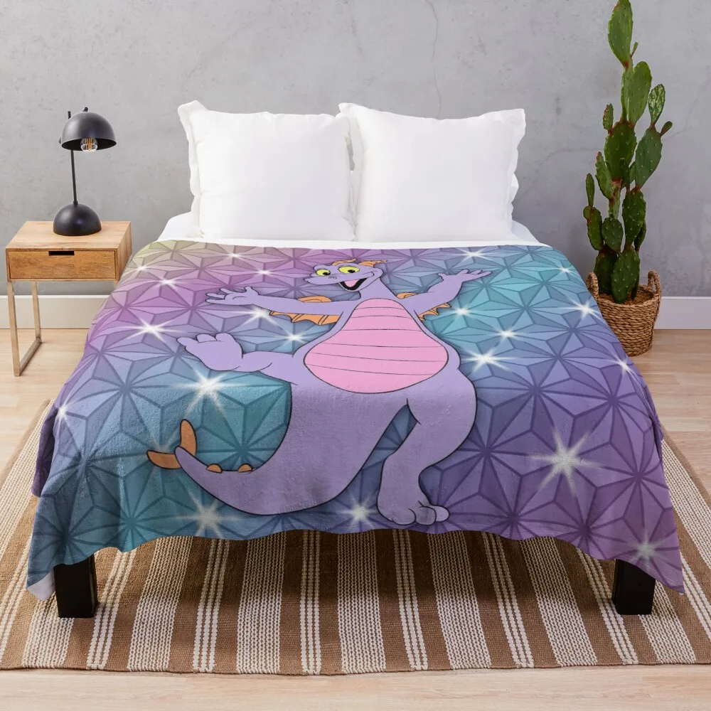 

Epcot Figment Beacon of Magic Throw Blanket double blanket for summer