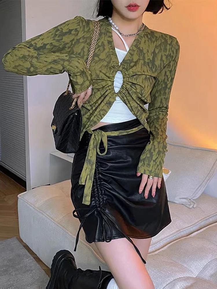 Женская футболка с длинным рукавом в Корейском стиле |