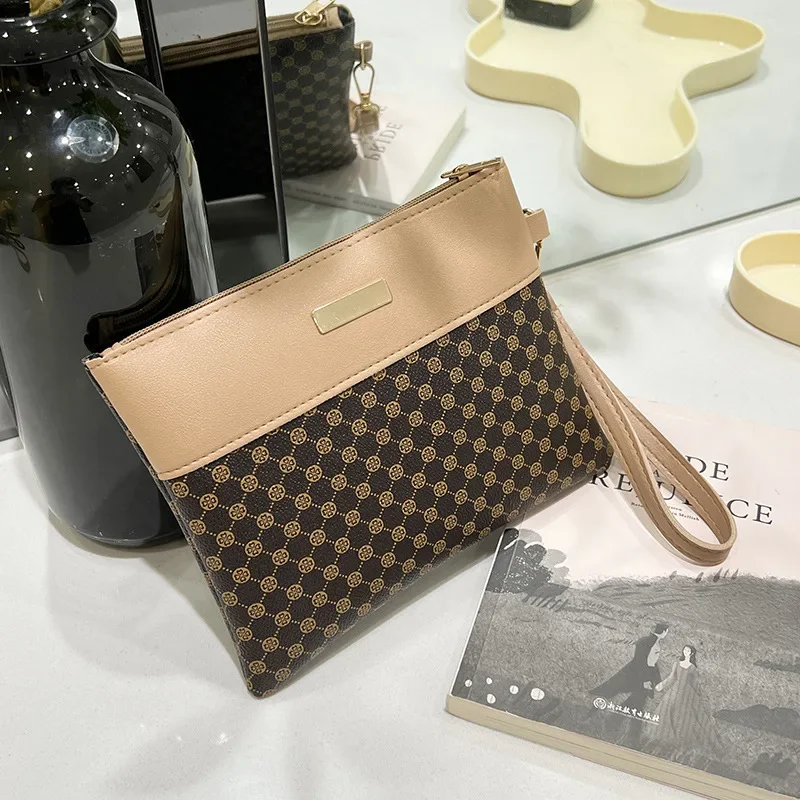 Элегантный Модный Дамский клатч с принтом кошелек контрастных цветов Корейская