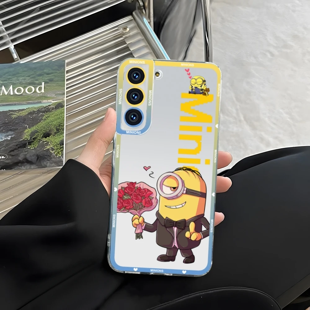 Прозрачный чехол для телефона MinionsES Samsung S23 S20 S21 S22 A11 A13 A22 A31 A32 A51 A52 Plus Ultra Angel Eyes Soft