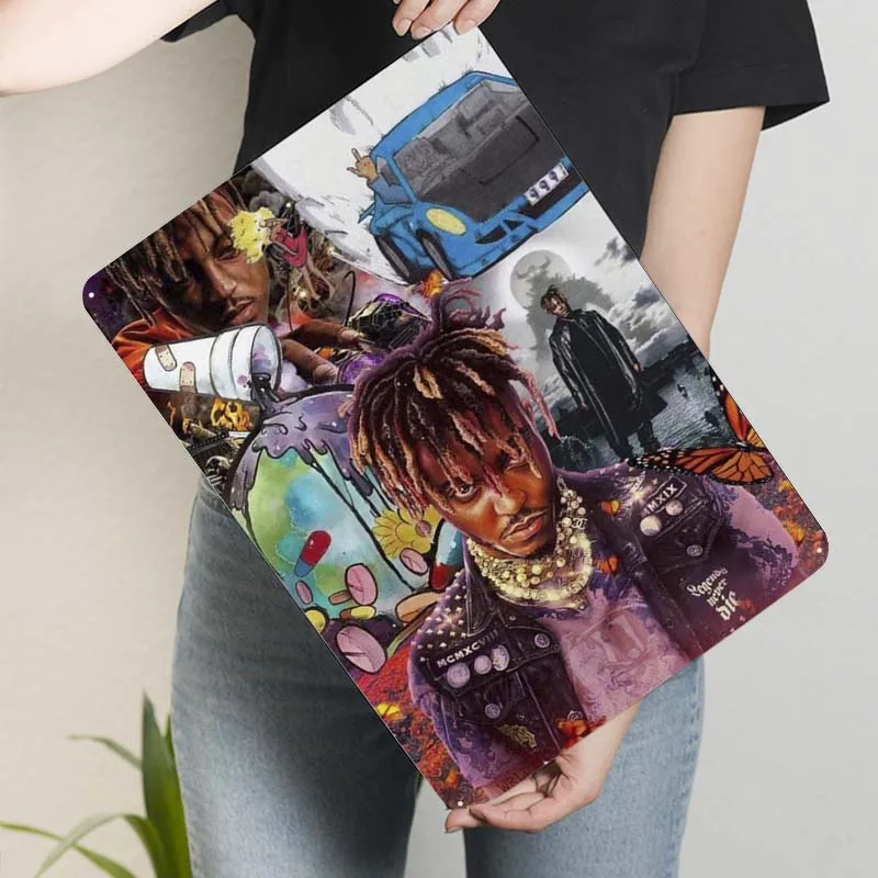 Металлическая вывеска Juice Wrld рэпера музыкальный постер украшение для геймерской