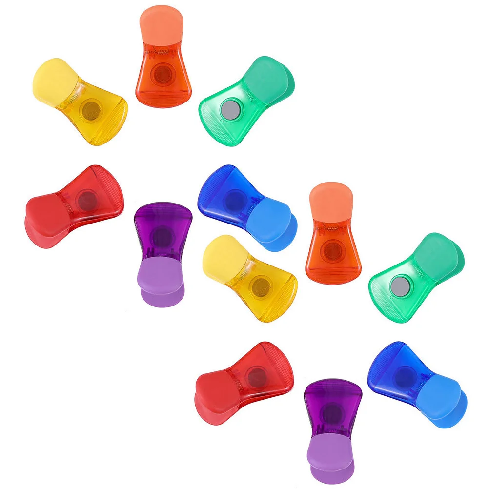 

12pcs Colorful Practical Portable Bag Sealer Packages Clips Bread Bag Clips Freezer Bag Clips