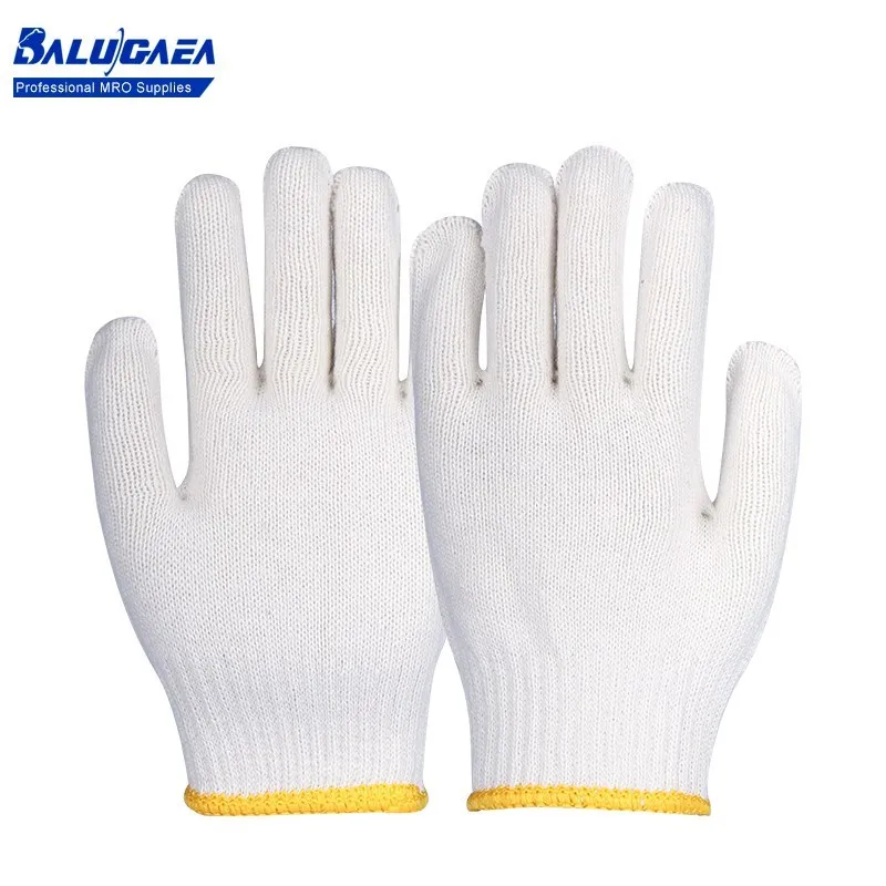 

1/2/5/6/10/12/24Pairs Work Gloves Polyester Cotton Comfortable For Mechanic Safety Work Security Protection Work Gloves For Work