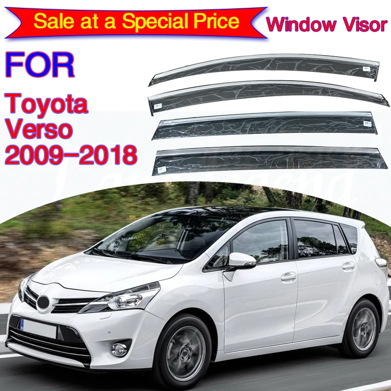 

Козырек Оконный Для Toyota Verso 2009-2018, защита от солнца и дождя, дефлекторы, защита для Toyota Verso 2009 2010 2011 2012 2013